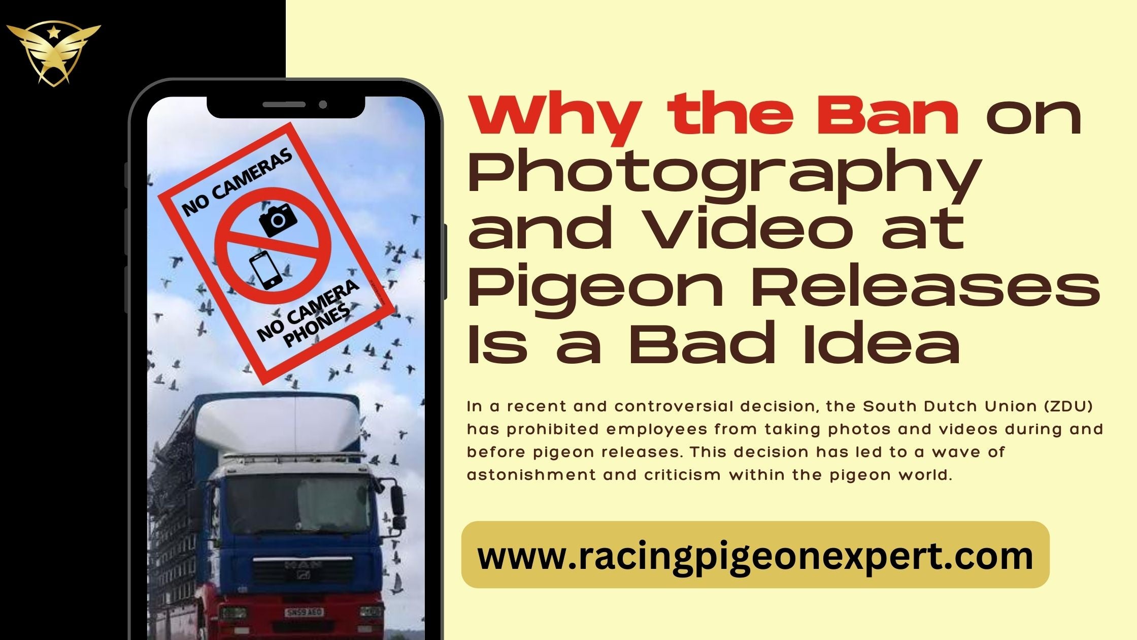 Why the Ban on Photography and Video at Pigeon Releases Is a Bad Idea