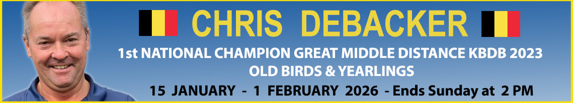 Chris Debacker Pigeon Auction