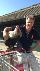 Gerard Schalkwijk with Chicken