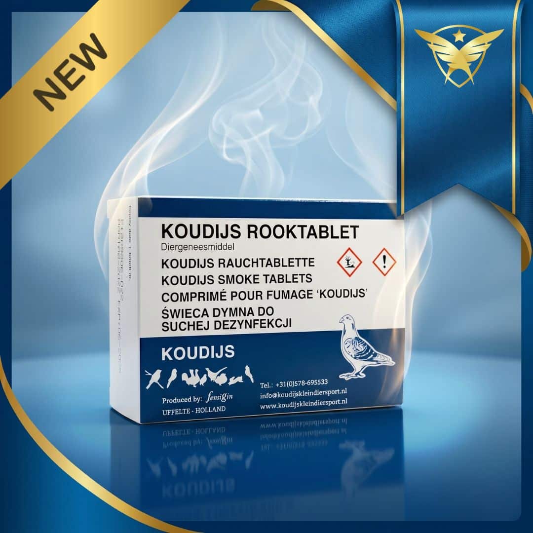 Koudijs Smoke Tablet 150g box for pigeon loft disinfection and respiratory health