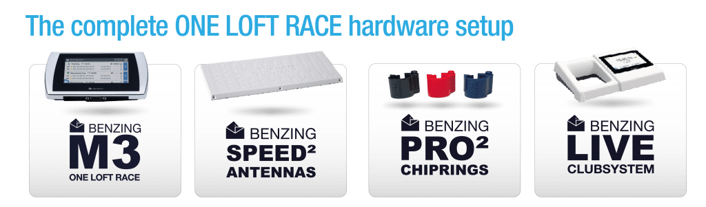 Benzing Hardware Setup for Racing Pigeons One Loft Races